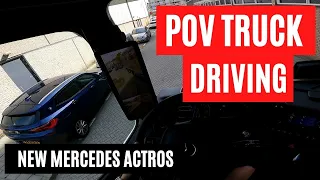 POV Truck Driving #49 -  New Mercedes Actros - Rotterdam, Netherlands 🇳🇱 Cockpit View