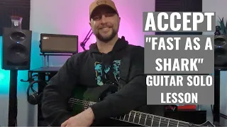 Accept - "Fast As A Shark" Guitar Solo Lesson