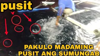 HOW TO CATCH SQUID | PAANO MANGHULI NG PUSIT  # EASY WAY TO CATCH SQUID