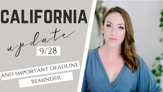 California News Update - Important 9/30 Reminders for Rent and Eviction, New Wage Bills, More
