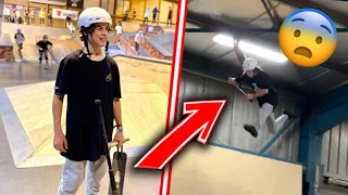 IL TAPE LE PLAFOND DU SKATEPARK EN PLEINE VIDÉO !