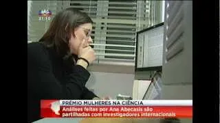 Reportagem da SIC Noticias - Prémio Mulheres na Ciência - Ana Abecasis