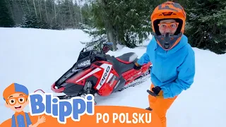 Czerwony skuter śnieżny | Blippi po polsku | Nauka i zabawa dla dzieci