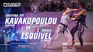 KARATE COMBT *FULL FIGHT* Christina Kavakopoulou vs Fabiola Esquivel