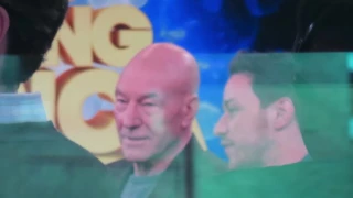 X Men stars Patrick Stewart & James McAvoy at Good Morning America promoting Days Of Future Past