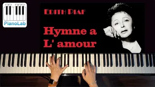 Hymne à l'amour - Edith Piaf - Piano Cover - HD