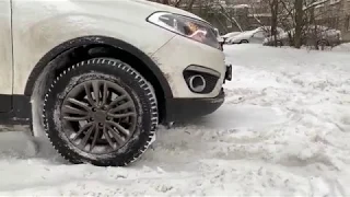 Chery Tiggo 5 буксует по снегу