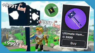 I Unlocked The Ultimate Hammer And Infinite Power In Roblox Hammer Simulator