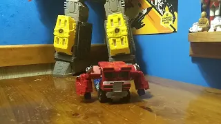 transformers stop motion siege Optimus prime transformation