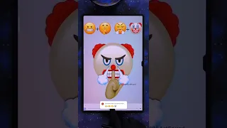 😬🤫😤🤡 emoji mixing #digitalart #emojichallenge #funny #shorts