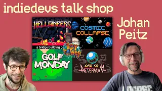 indiedevs talk shop #2: Johan Peitz (Orb of Aeternum, Icy Tower, Hellgineers, Cosmic Collapse)