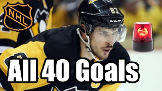 Sidney Crosby 2016-2017 all 40 goals