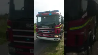 Scottish Fire and rescue at a grass Fire in irvine ayrshire