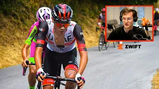 Juan Ayuso Tests Positive for Covid but Stays in the Race, Why? | Lanterne Rouge x Zwift