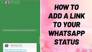 How To Add A Link To Your WhatsApp Status