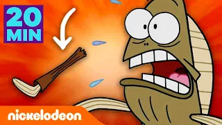 سبونج بوب | ساقي! 20 دقيقة من متعة فريد دون توقف! | Nickelodeon Arabia