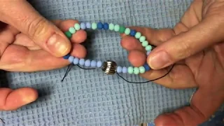 Nomad Beads: How To Finish An Elastic Bracelet