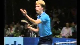Waldner v Li Gun Sang (Chopper) Part 1 1987 Euroasian Semi finals