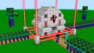 Minecraft Battle: ZOMBIE ATTACK SUPER HOUSE! Animation