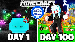 I Spent 100 Days as a SLIME In That Time I Got Reincarnated as a Slime Mod Minecraft Tensura
