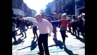 Norwich Flash mob - shake you're tail feather.