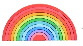 #Rainbow #Wooden #EndowToys Difference Between Large Rainbow Stacker And Extra Large Rainbow Stacker