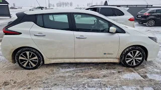 Зимнее путешествие на электромобиле Ниссан Лиф Из Минска в Чебоксары на Nissan Leaf ze1 40kw