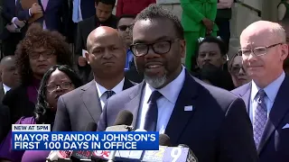 Chicago Mayor Brandon Johnson reflects on 100 days in office