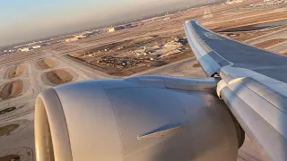 ANA Boeing 777-300ER Powerful Evening Takeoff from Chicago (ORD)