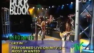 Aerosmith cryin' live on MTV