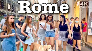 Rome, Italy 🇮🇹 / Evening Walk shopping street / September 2021