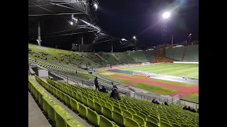 Das leere Olympiastadion vor Türkgücü gegen TSV 1860 München