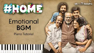 #HOME Malayalam Movie Emotional Climax BGM Piano Tutorial | Free Piano Notes