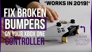 How to Fix & Replace a Broken Bumper on an Xbox One Controller - RB / LB Button DIY Fix