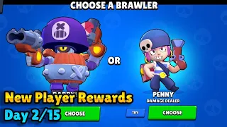 New Player Rewards Day 2/15 - Brawl Stars #Shorts