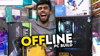 OFFLINE PC Build From Nehru Place!⚡️- MY New Gaming/ Editing Beast PC Build  🪛 Live Test