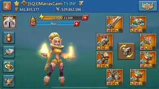 Account overview for my 11k hero trap! Maxed Champ? Crazy Army stats? Lords Mobile