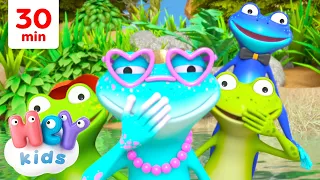 La grenouille s’lave pas les pieds 🐸 | Chansons avec des animaux pour Enfants | HeyKids en Français