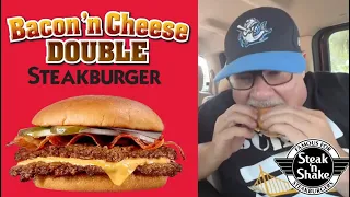 Steak n' Shake's CLASSIC Double Bacon Cheeseburger - Bubba's Drive Thru Food Review - #TheBubbaArmy