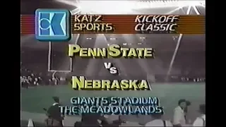 1983 KickOff Classic #1 Nebraska vs #4 Penn State No Huddle