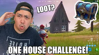 Jeg prøver meg på ''ONE HOUSE CHALLENGE'' i Fortnite...