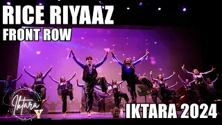 {First Place} Rice Riyaaz | Front Frow | Iktara 2024 | XOTV