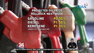 Unang oil price rollback ngayong 2023, inaasahan sa susunod na linggo | 24 Oras Weekend