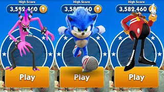 Sonic Dash - All Character Unlocked and Fully Upgraded - All Boss Battle Eggman & Zazz Gameplay