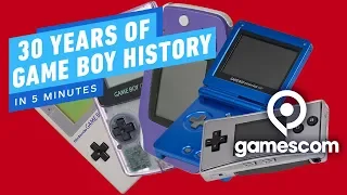 30 Years of Game Boy History in 5 Minutes - Gamescom 2019