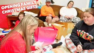 OPENING CHRISTMAS PRESENTS FROM FAMILY | Family 5 Vlogs