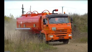 Видео-обзор бензовоза-топливозаправщика АЦ-17 на шасси КАМАЗ 65115