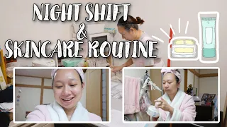 JAPAN VLOG| WORKING NIGHT SHIFT IN JAPAN AND SKINCARE ROUTINE
