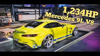 NEED FOR SPEED HEAT MERCEDES GT 1,234HP Customization [ Max Build 400+ FAST DRIVE
