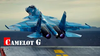 Взлет МиГ-29К с авианосца сняли с необычного ракурса